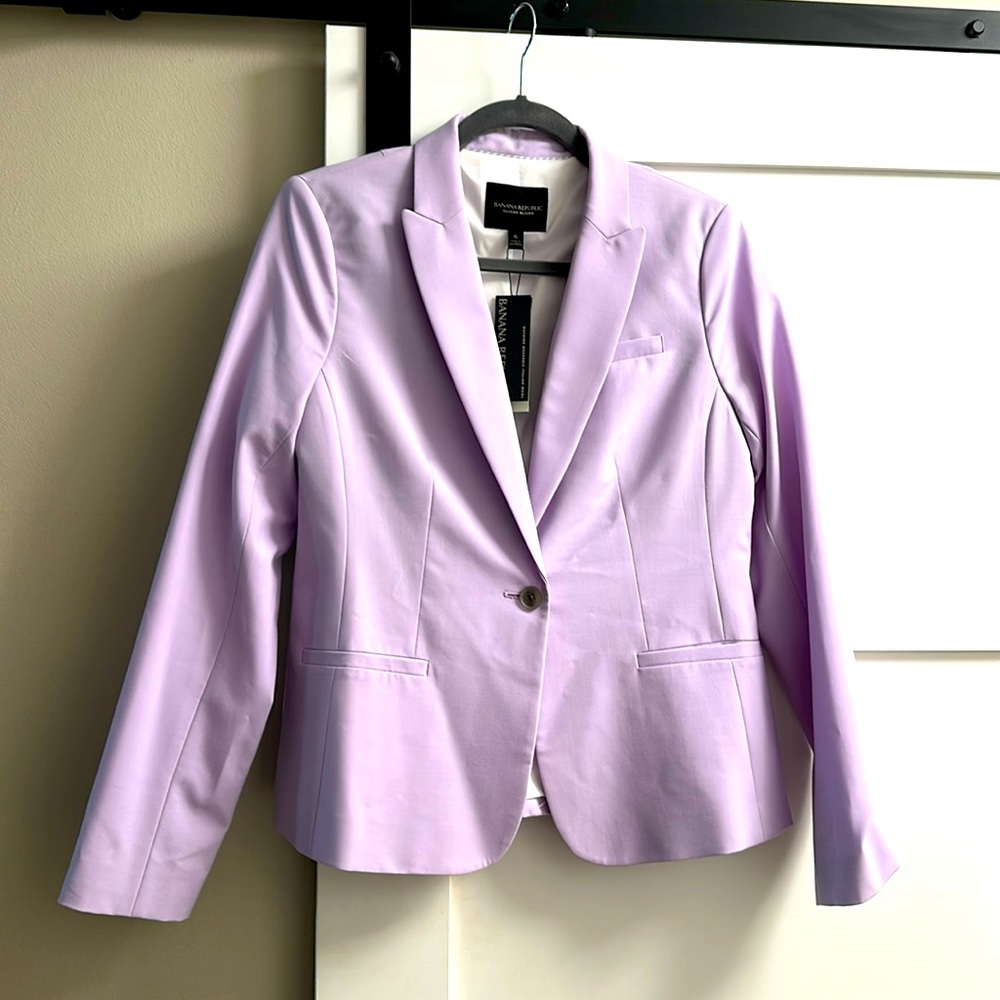 Banana Republic Lilac Blazer Size 6